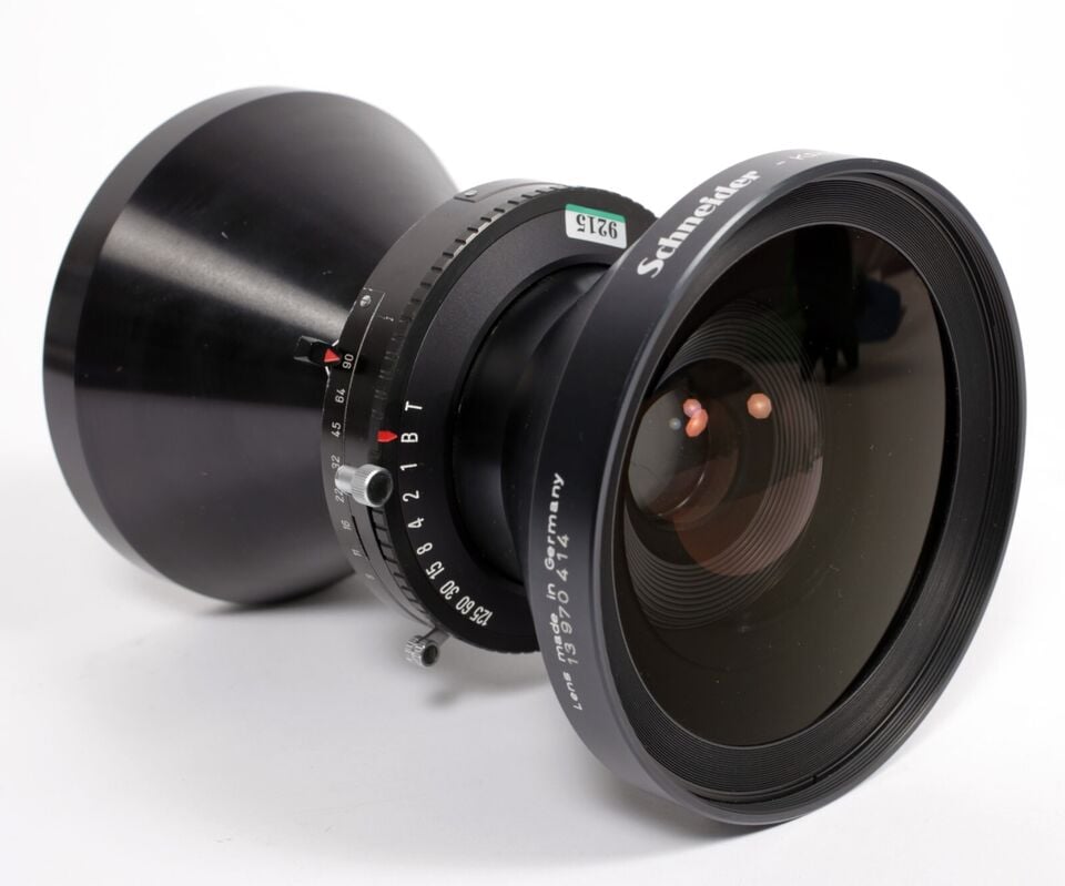 Schneider Super Angulon MC 210mm F8 Lens in Copal #3 Shutter #9215